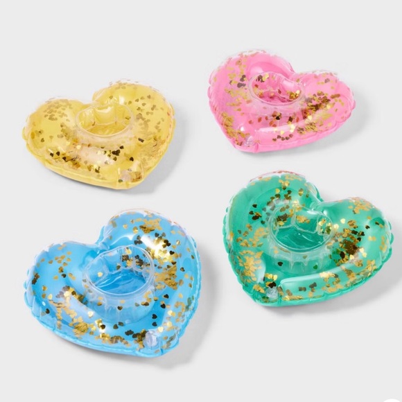 Roller Rabbit Other - NEW! Roller Rabbit x Target 4pc Heart Drink Floats